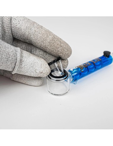 Pipa vaporizzatore vetro colorata con sistema refrigerante - Hemporium