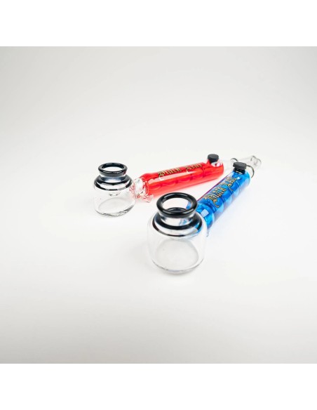 Pipa vaporizzatore vetro colorata con sistema refrigerante - Hemporium