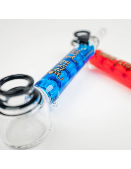 Pipa vaporizzatore vetro colorata con sistema refrigerante - Hemporium