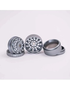 Grinder Senza Denti Black Leaf 5 Parti Ø 50mm CNC 2