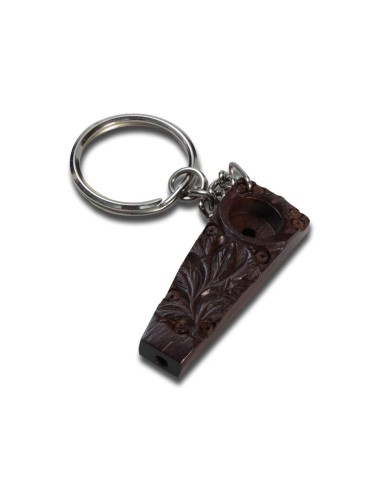 Pipa Legno di Rosa 50mm Portachiavi - Hemporium – Hemporium