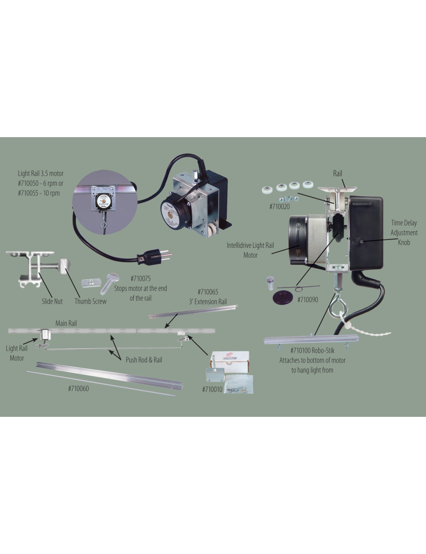 Light Rail Motorizzato Grow Room - Intellidrive 4.0
