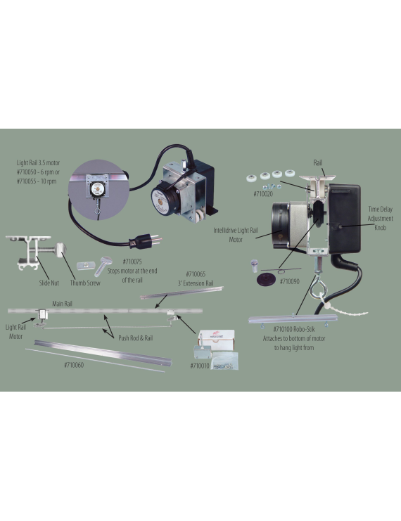 Light Rail Motorizzato Grow Room - Intellidrive 4.0