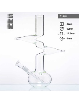 Bong Vetro Zig Zag 5mm - 40 cm – Hemporium