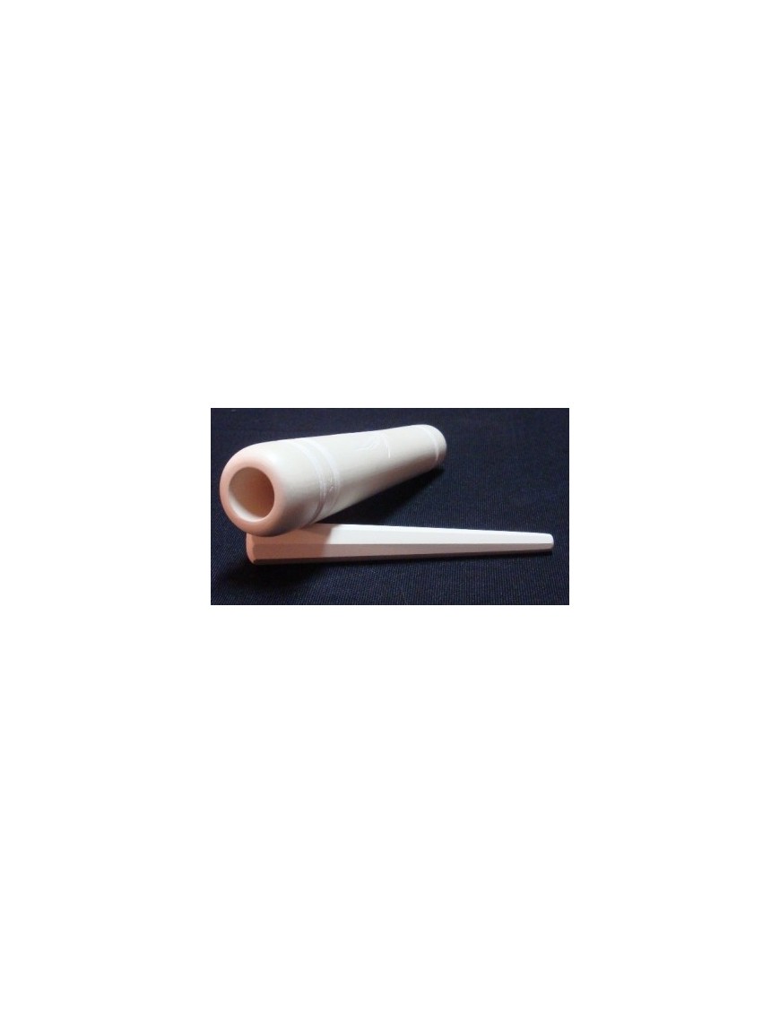 Chillum Ceramica Artigianale 28cm - Bottega del Rosso – Hemporium