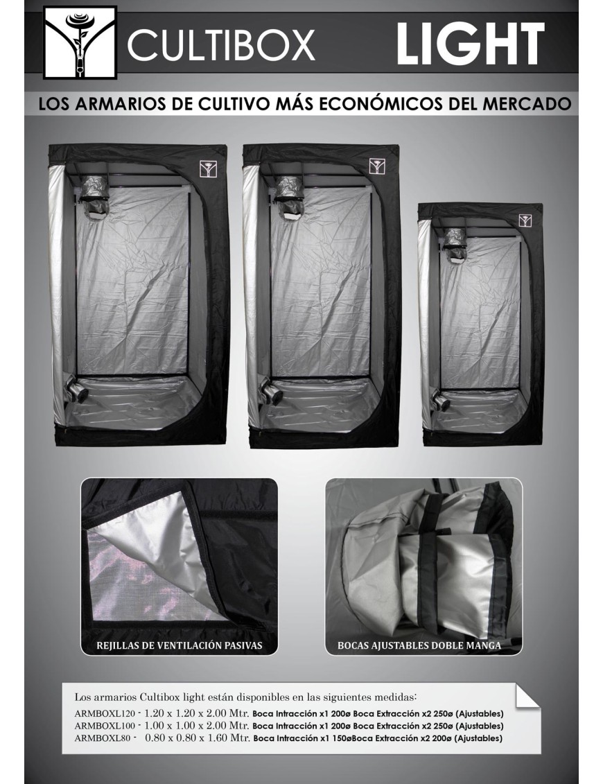 Growbox Economica 80x80x160 - Cultibox Light Indoor – Hemporium