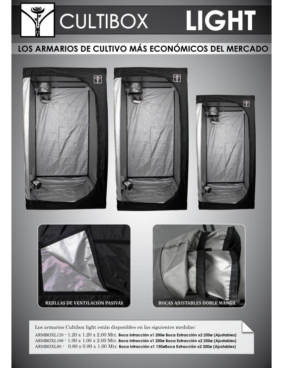 Growbox Economica 80x80x160 - Cultibox Light Indoor – Hemporium