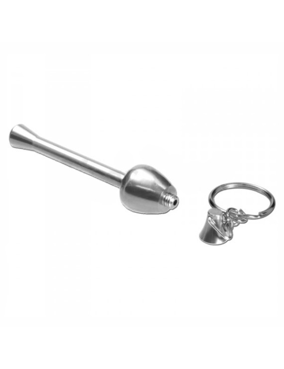 Pipa Funghetto in Metallo con Portachiavi