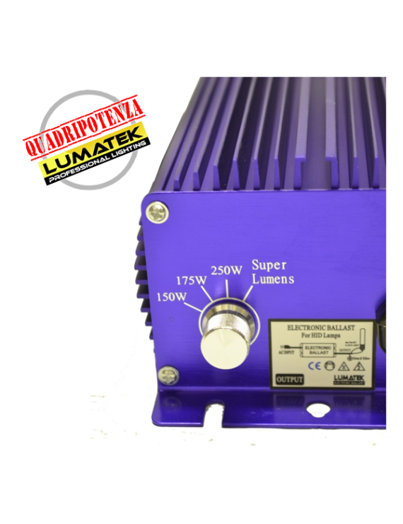Ballast Lumatek 250W Dimmerabile - Alimentatore HPS/MH – Hemporium