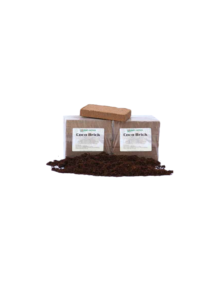 Mattone Cocco Compresso 9 Litri Bionova - Substrato Drenante