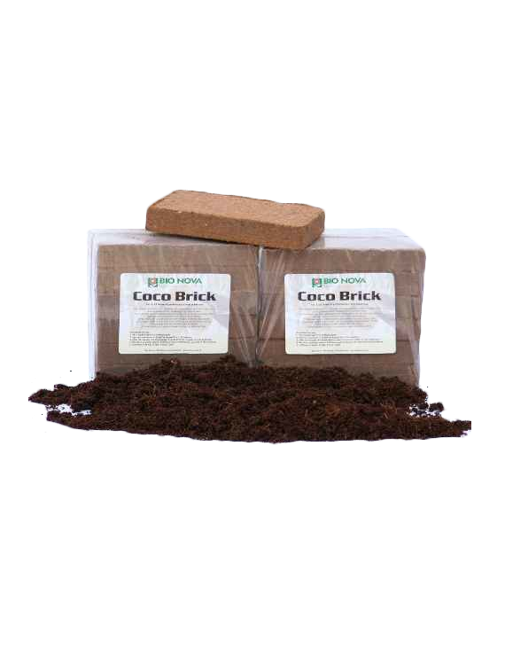Mattone Cocco Compresso 9 Litri Bionova - Substrato Drenante