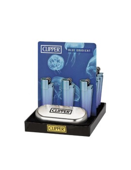 Clipper Micro Metal Blue Gradient