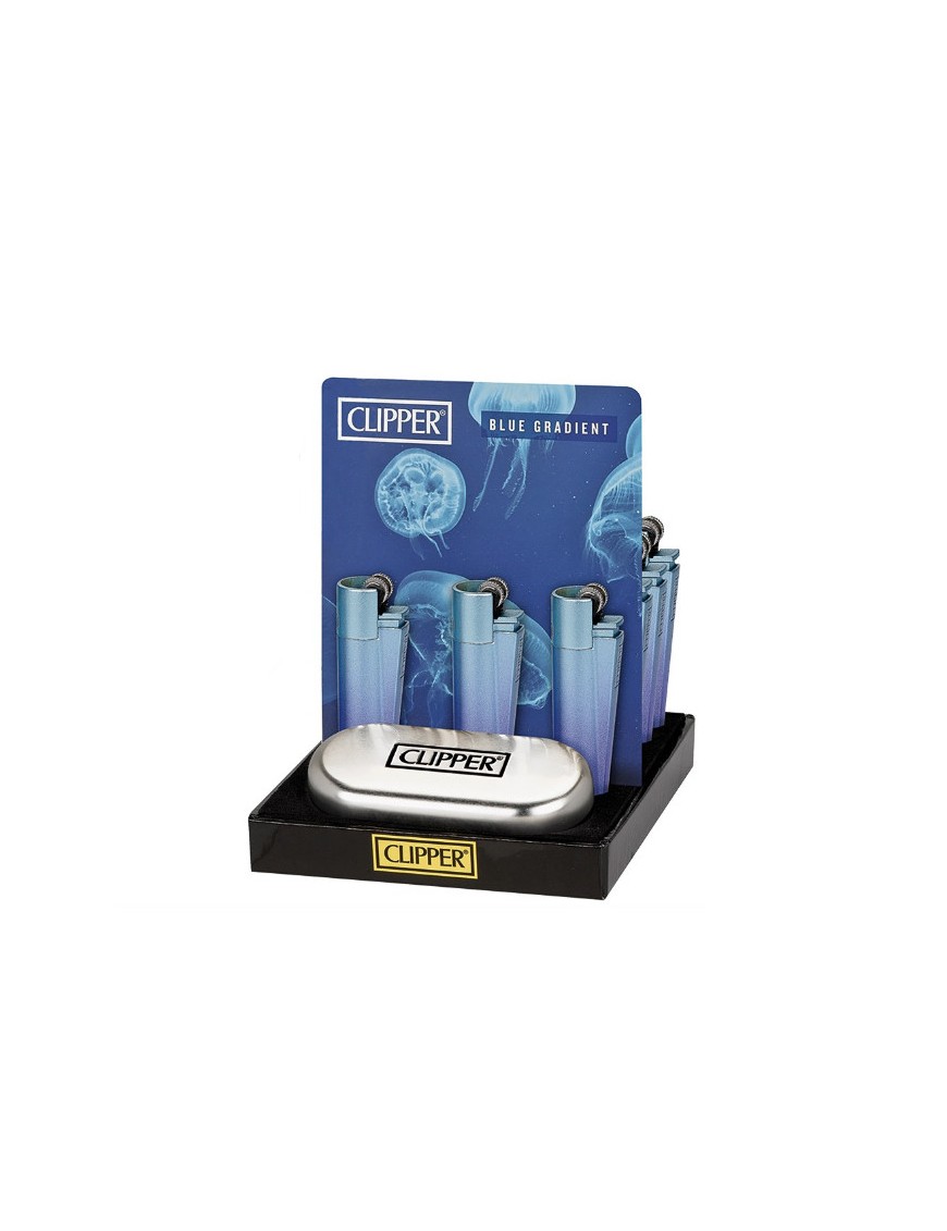 Clipper Micro Metal Blue Gradient