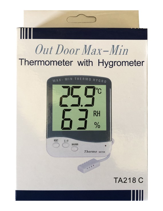 TERMOIGROMETRO DIGITALE CON DISPLAY GRANDE | CON SONDA 1,5m