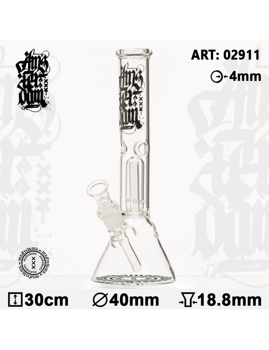 Bong vetro amsterdam da 30cm design classico NEW WAYS - Hemporium