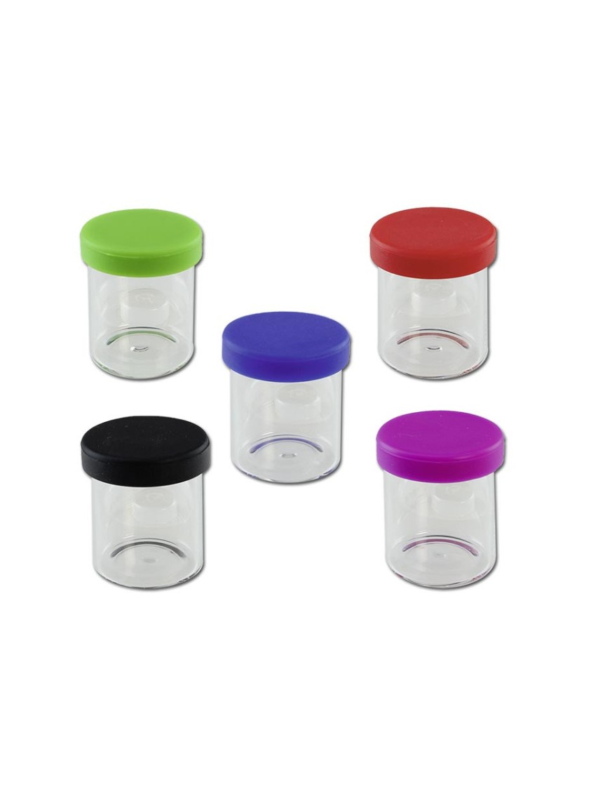 Barattolino in Vetro con tappo in Silicone 