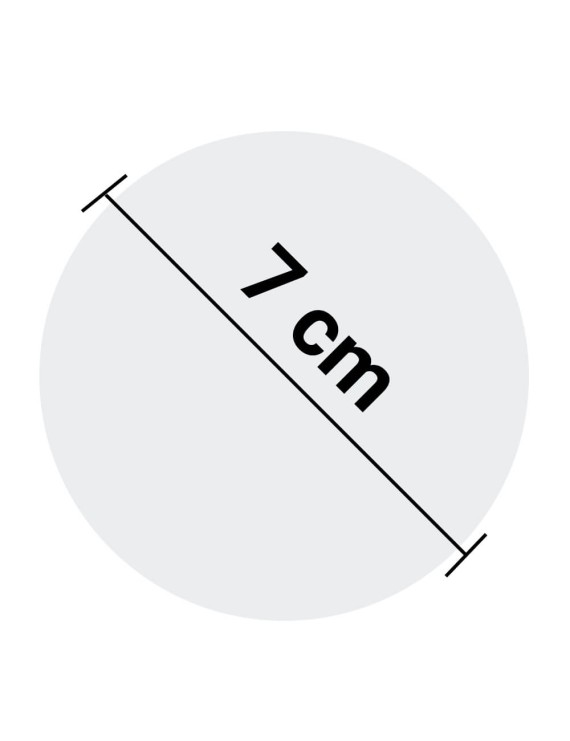 Mistiera Silicone Antiaderente 7cm - Bianca Logo Nero