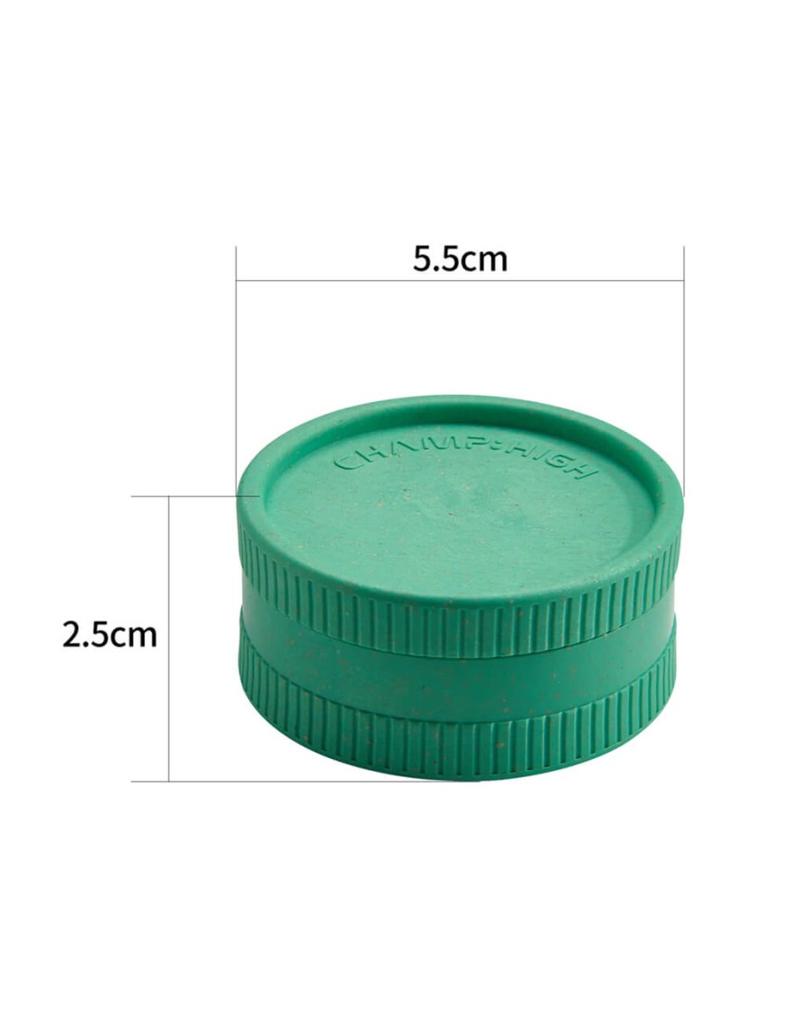 Grinder Bioplastica Canapa Champ High Ø55 mm | 2 Parti Eco