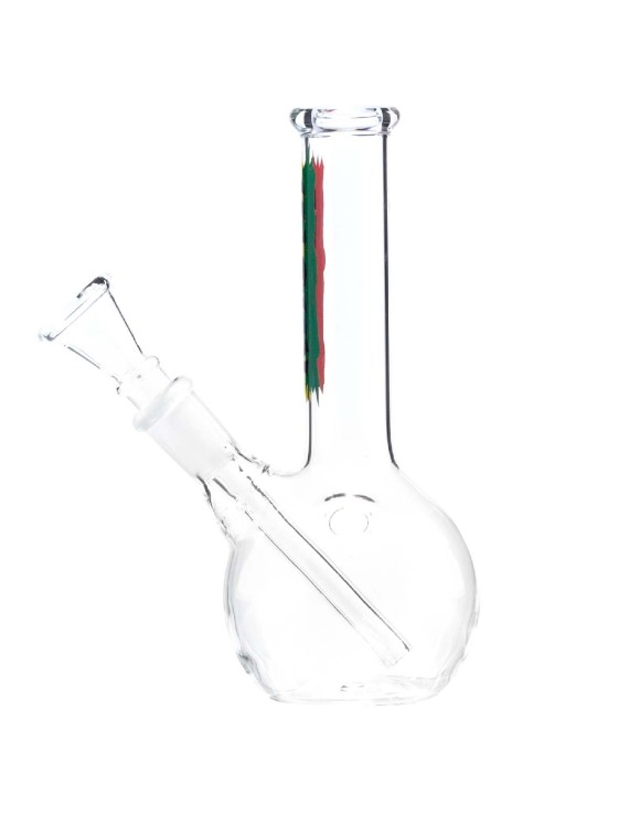 Bong Vetro Rasta 16cm - Spessore 5mm Resistente