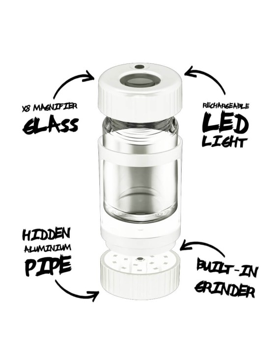 Lente Ingrandimento LED Grinder Pipa - Kit Best Buds