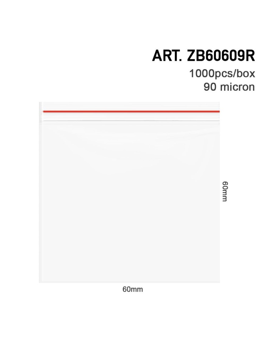 Bustine Ermetiche 6x6 cm 90μ - Box 1000pz - Hemporium