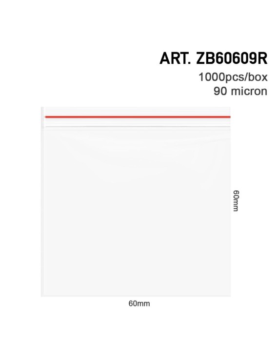Bustine Ermetiche 6x6 cm 90μ - Box 1000pz - Hemporium