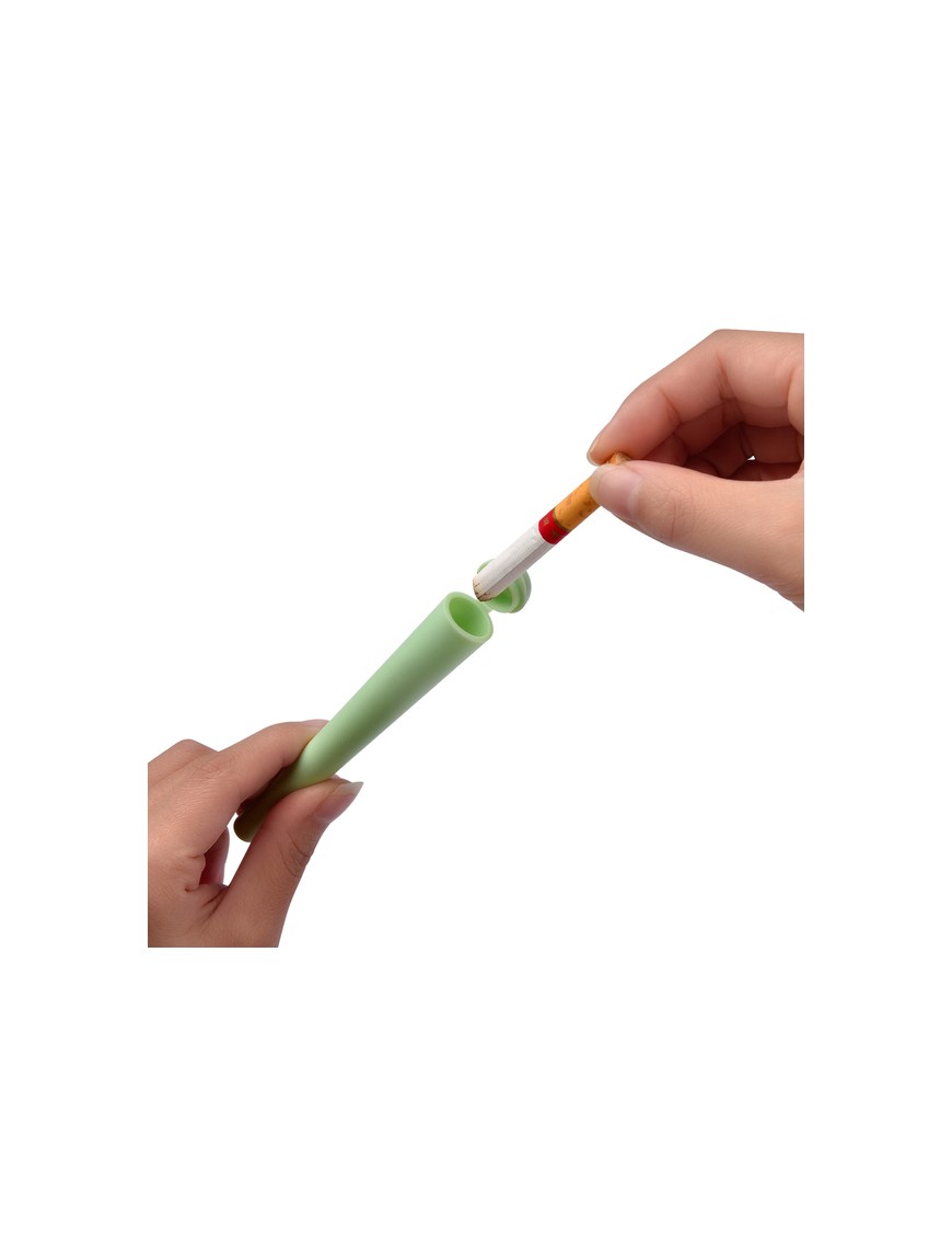 Cono Porta Sigarette 12 cm Verde - Contenitore Rigido