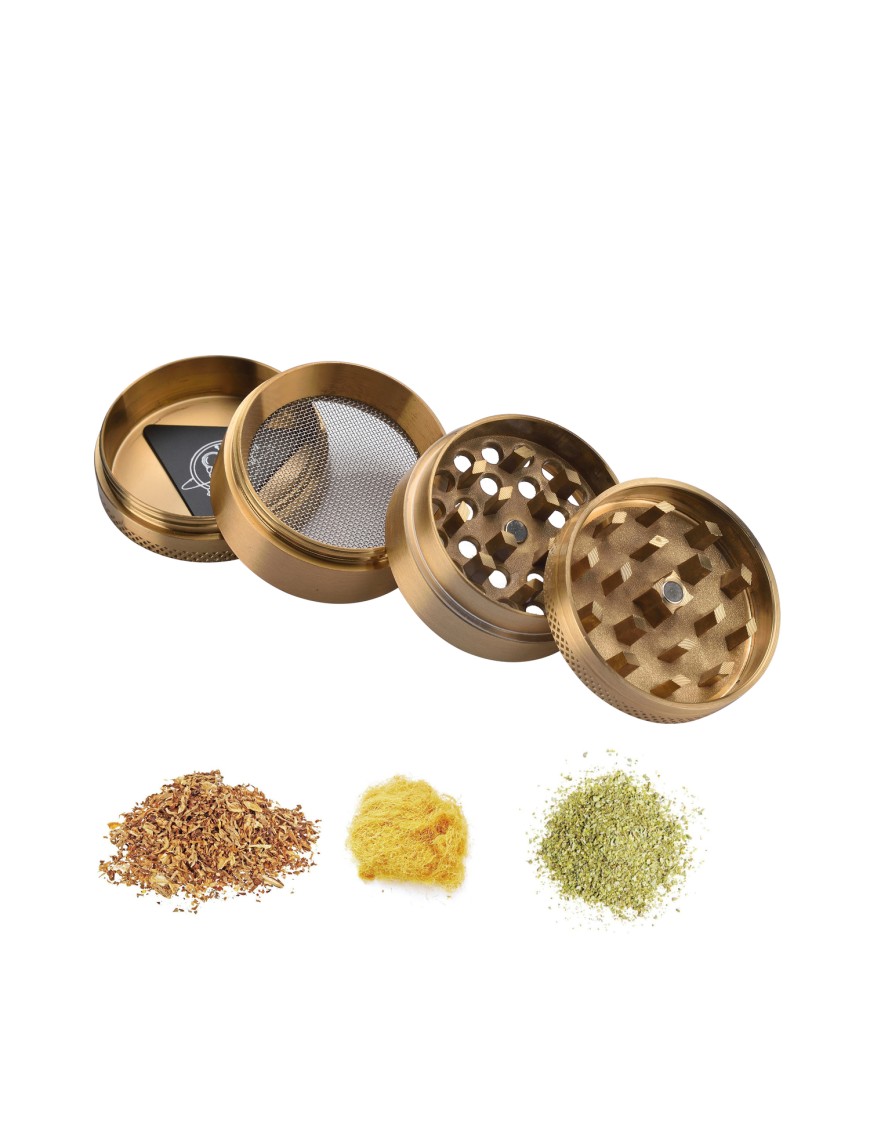 Grinder Pollinator 40mm Dorato - 4 Parti Metallo