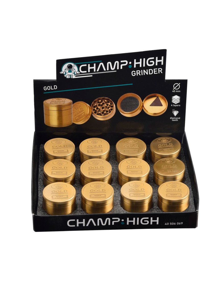 Grinder Pollinator 40mm Dorato - 4 Parti Metallo