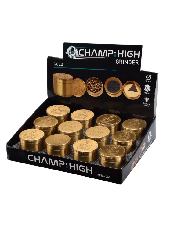 Grinder Pollinator 40mm Dorato - 4 Parti Metallo