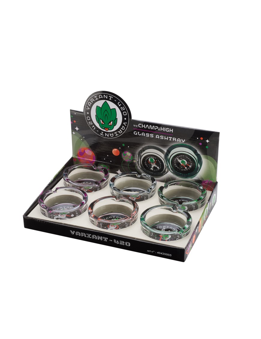 Posacenere Vetro 420 Weed - Display 6 Pezzi - Hemporium