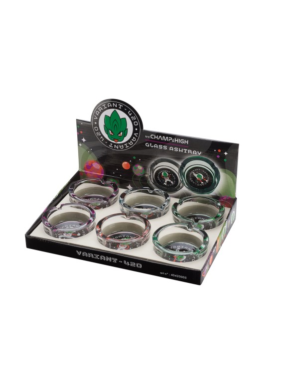 Posacenere Vetro 420 Weed - Display 6 Pezzi - Hemporium