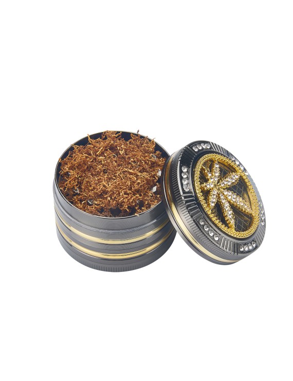 Grinder Pollinator Cannabis Bling 4 Parti - Metallo