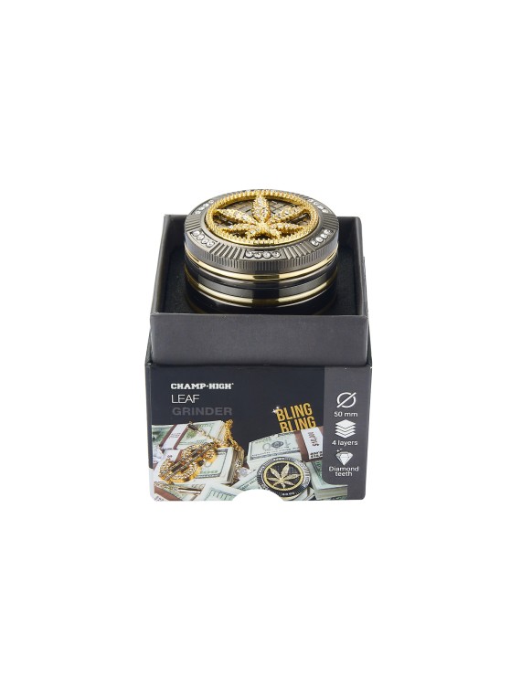 Grinder Pollinator Cannabis Bling 4 Parti - Metallo