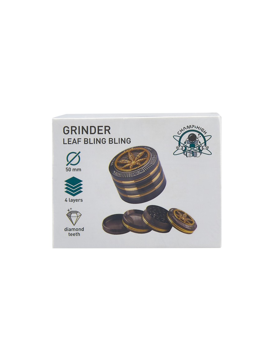 Grinder Pollinator Cannabis Bling 4 Parti - Metallo