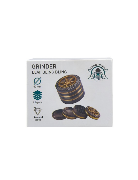 Grinder Pollinator Cannabis Bling 4 Parti - Metallo