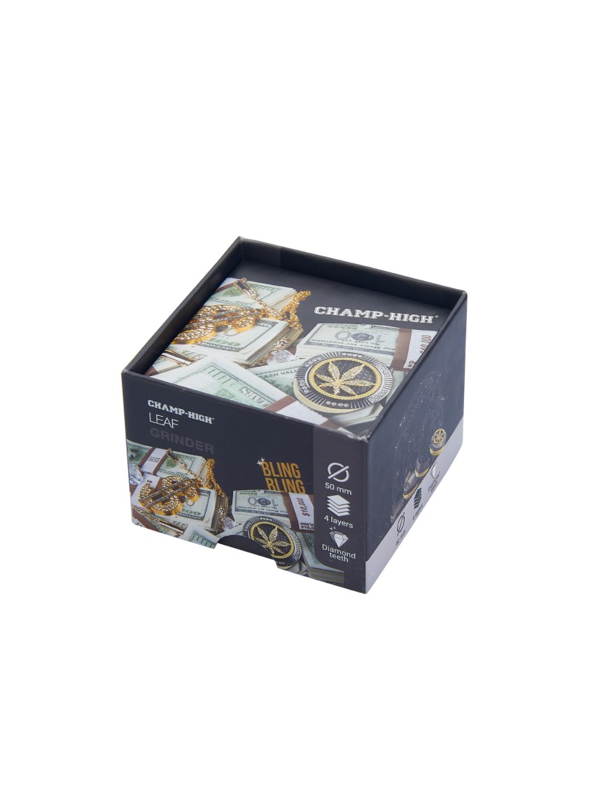 Grinder Pollinator Cannabis Bling 4 Parti - Metallo