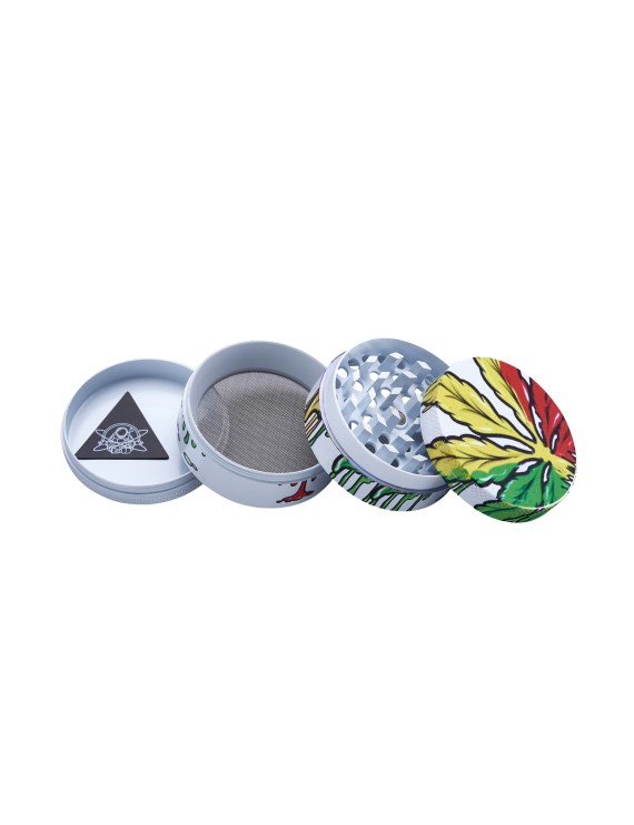 Grinder Pollinator Rasta 49mm - 4 Parti Metallo