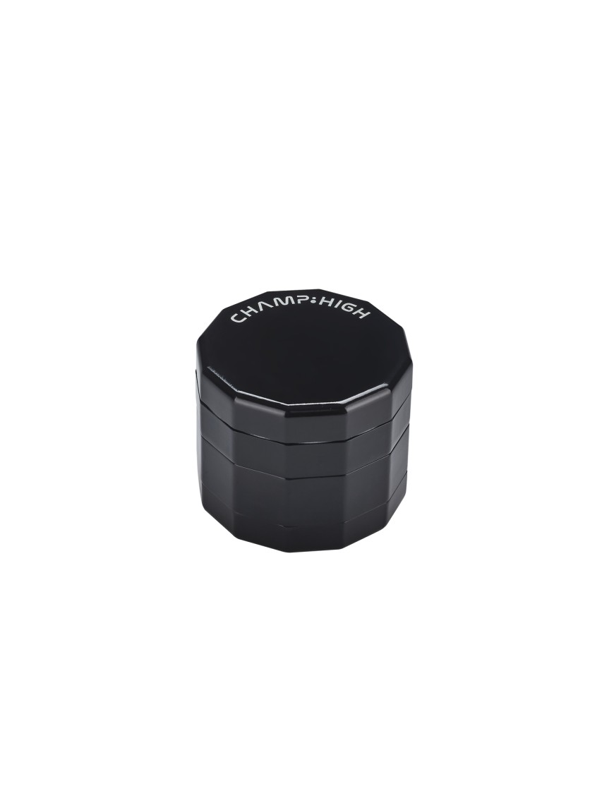 Grinder Dodecagono Nero 50 mm – Metallo, 4 Parti