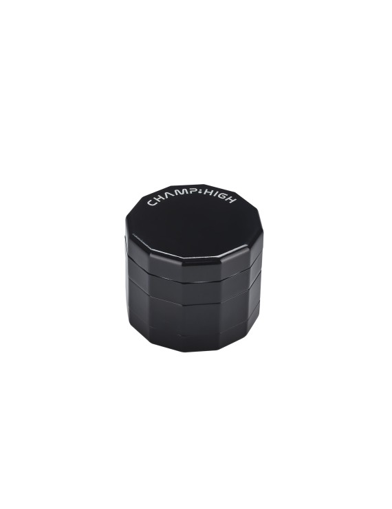 Grinder Dodecagono Nero 50 mm – Metallo, 4 Parti
