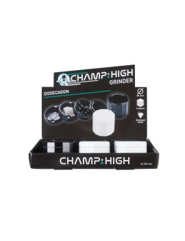 Grinder Dodecagono Nero 50 mm – Metallo, 4 Parti