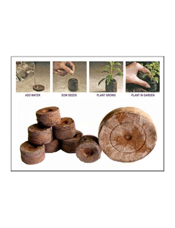 Dischetti Jiffy Torba Germinazione 41mm - 100pz Hemporium