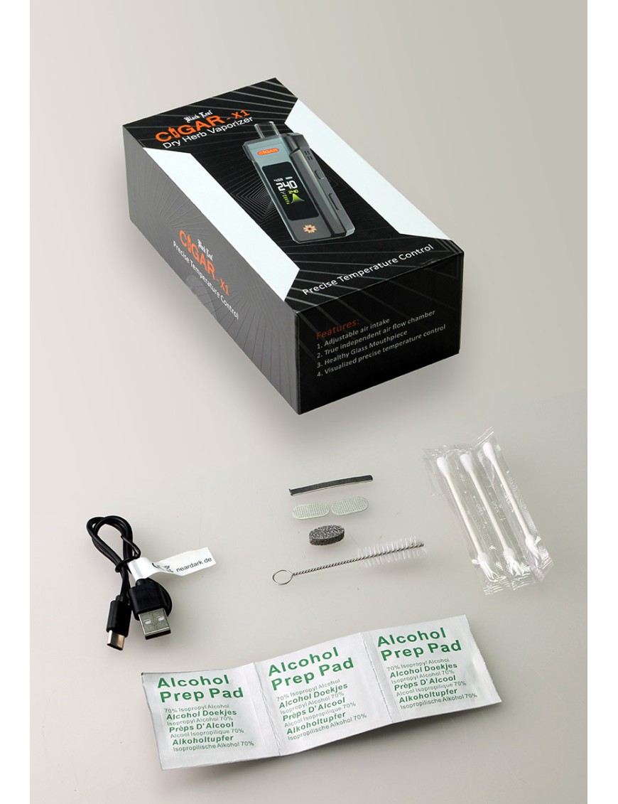 Vaporizzatore Portatile Cigar X1 Black Leaf | Hemporium