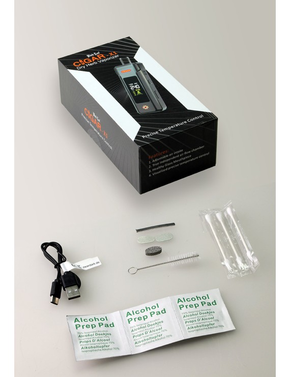 Vaporizzatore Portatile Cigar X1 Black Leaf | Hemporium