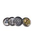 Grinder Teschio Bling – Metallo 50 mm, 4 Parti Pollinator
