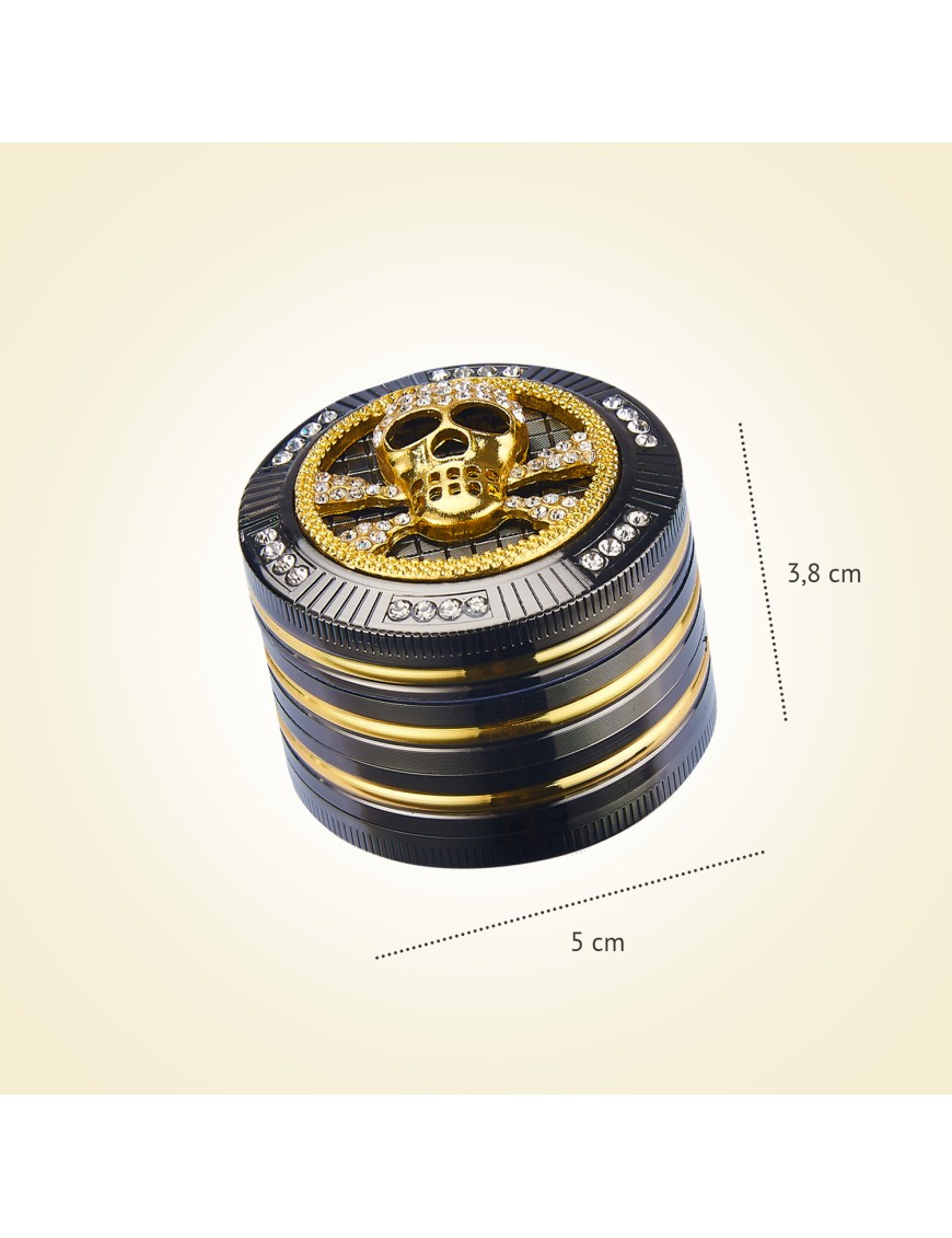 Grinder Teschio Bling Pollinator 4 Parti - Hemporium