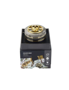 Grinder Teschio Bling – Metallo 50 mm, 4 Parti Pollinator