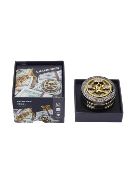 Grinder Teschio Bling – Metallo 50 mm, 4 Parti Pollinator