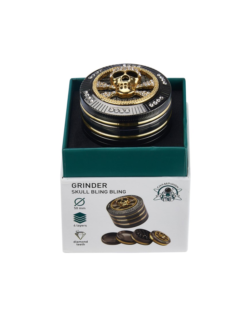 Grinder Teschio Bling Pollinator 4 Parti - Hemporium