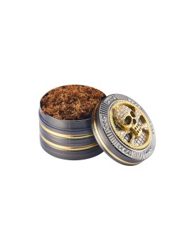 Grinder Teschio Bling – Metallo 50 mm, 4 Parti Pollinator